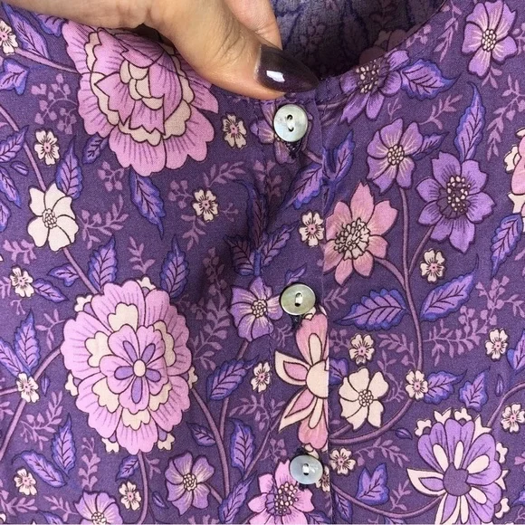Spell inspired boho floral lavender dress - Picture 5 of 6